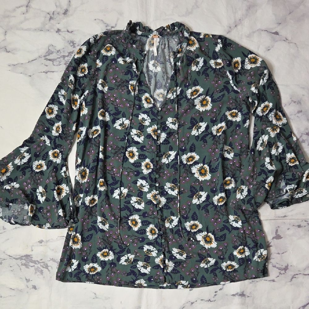 Free People Magic Mystery Floral Tunic Dress
